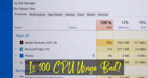 Is 100 CPU Usage Bad